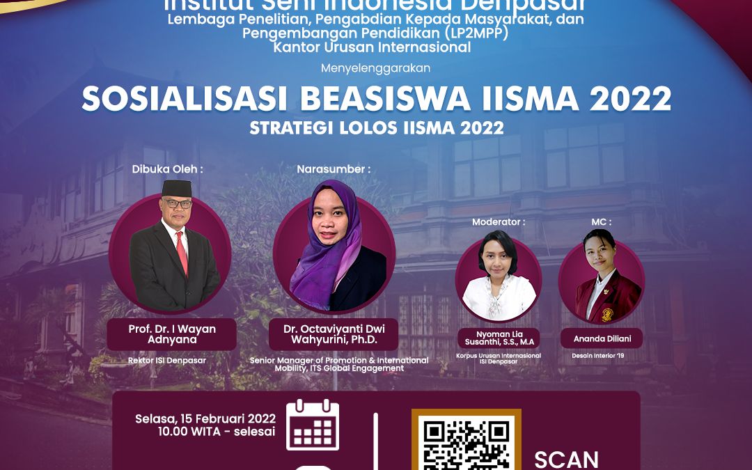 Sosialisasi Beasiswa IISMA 2022 Strategi Lolos IISMA 2022