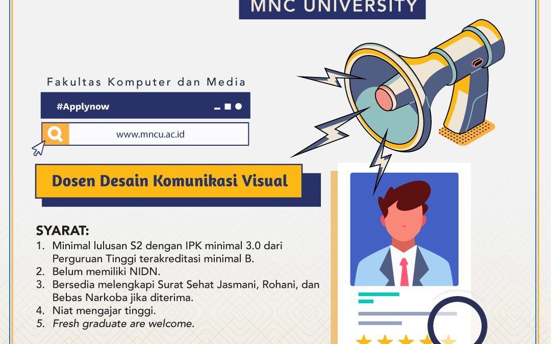 Dibutuhan Segera Dosen MNC University