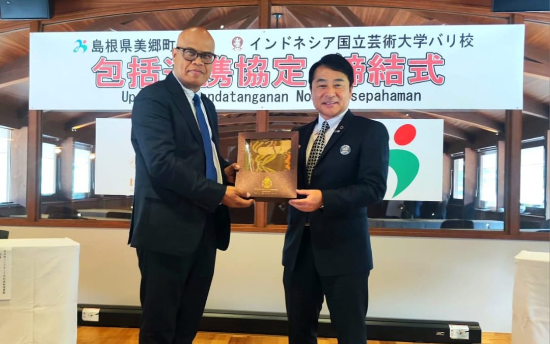 ISI BALI Teken MoU dengan Pemerintah Kota Misato, Jepang