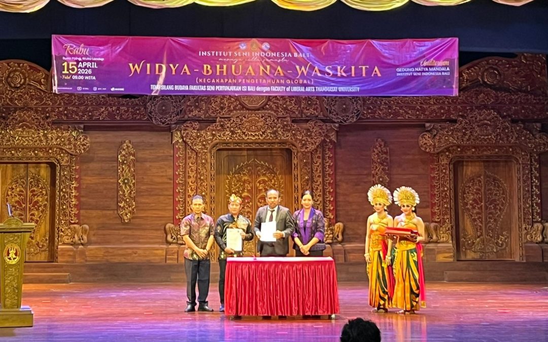 ISI BALI Nampi Pangrauh Delegasi Thammasat University, Thailand: Ngukuhang Pasikian Akademik miwah Budaya