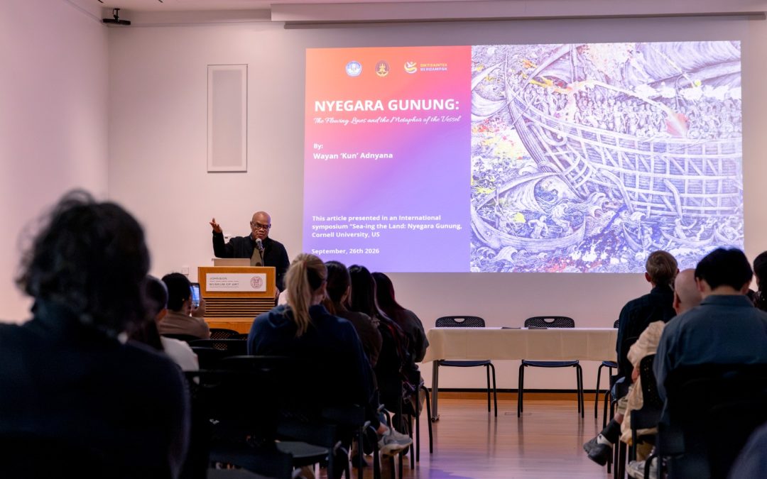 Kaundang SEAP Cornell University, Amerika Serikat Rektor ISI BALI Prof. Kun Adnyana Ngunggahang Seni Rupa Maritim, Koorprodi Teater Dr. Gusti Sudarta Ngasolahang Wayang Plastik
